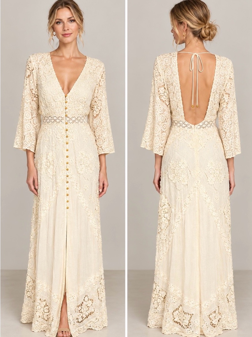 Free People Vintage Y2K Summer Girl Maxi Dress